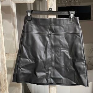 Black Leather Skirt